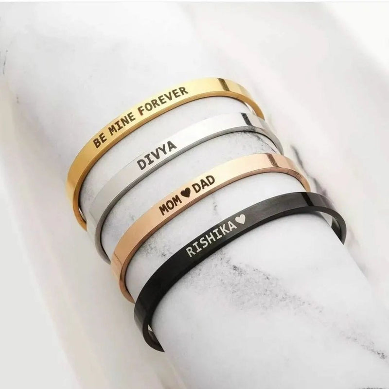 Personalised Solid Name Kada