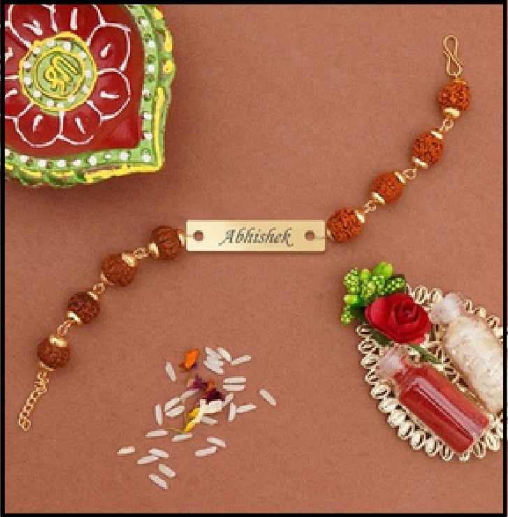Custom Rudraksh Rakhi