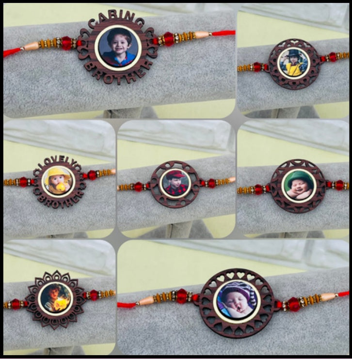 Photo Wooden Dori Rakhi