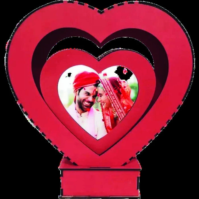 Heart Acrylic Photo Lamp