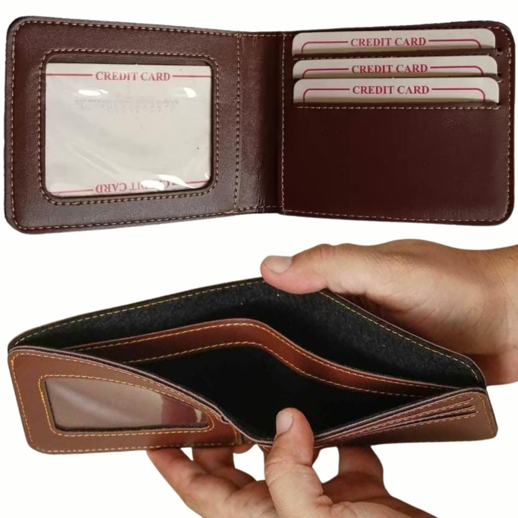 Wallet interior spacious card slots